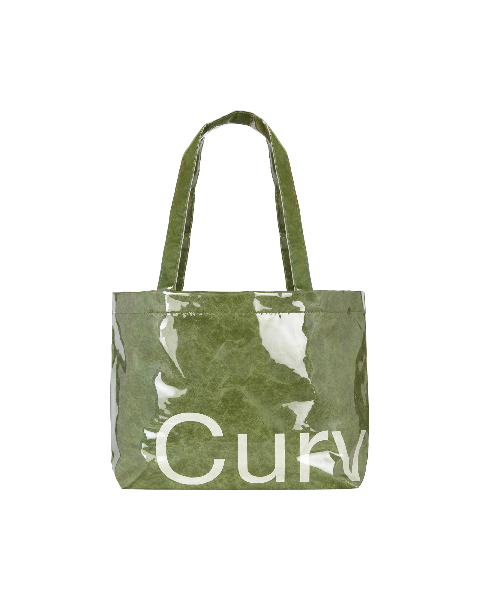 Small Olive Curves Tyvek Tote